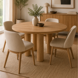 Ensemble table repas ronde...