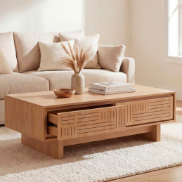 Table basse - 2 tiroirs -...