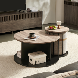 Lot de 2 tables basses...