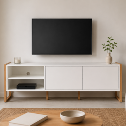 Meuble TV 2 portes + 2...