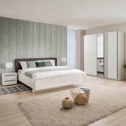 Armoire 220 cm coloris blanc
