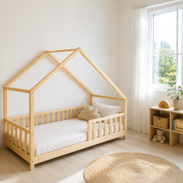 Lit cabane 90 x 190 cm +...