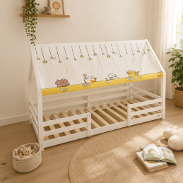 Lit cabane 90 x 190 cm +...