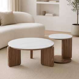Lot de 2 tables basses...