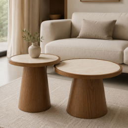 Le set de tables basses...