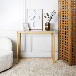 Console en verre