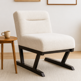 Fauteuil coloris blanc