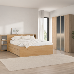Le lit + environnement de...