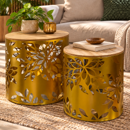Lot de 2 tables basses...