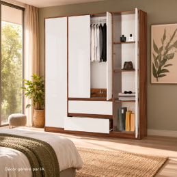 Armoire 4 portes et 2...