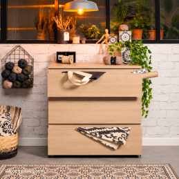 Commode 3 tiroirs coloris...