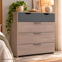 La commode 4 tiroirs.