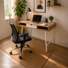 Le bureau 2 niches 1 tiroir.
