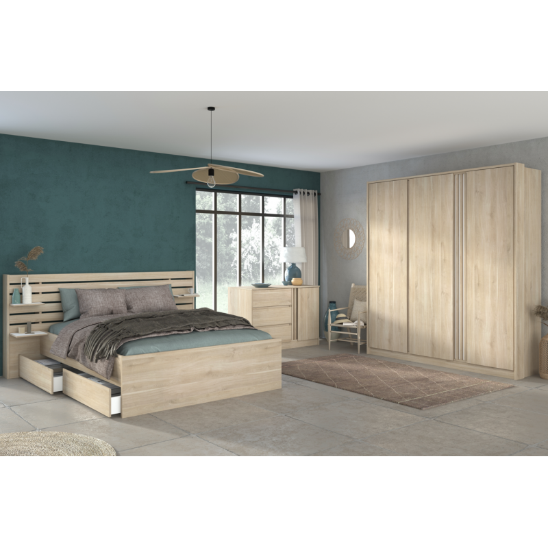 Meubles Atlas Chambre complète adultes Armoire