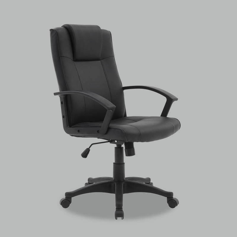 Chaise de bureau largeur 57,5 cm coloris noir, 43,5 x 46,5 cm