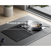 Plaque vitrocéramique - 3 feux